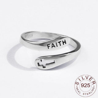 925 Sterling Silver Rings for Women Cross Faith - Fashionontheboardwalk - 925 Sterling Silver Rings for Women Cross Faith - Fashionontheboardwalk -  - #tag1# 