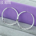 925 Sterling Silver Round Circle Hoop Earrings For Women - Fashionontheboardwalk - 925 Sterling Silver Round Circle Hoop Earrings For Women - Fashionontheboardwalk -  - #tag1# 