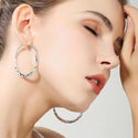 925 Sterling Silver Round Circle Hoop Earrings For Women - Fashionontheboardwalk - 925 Sterling Silver Round Circle Hoop Earrings For Women - Fashionontheboardwalk -  - #tag1# 