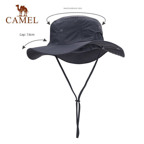 Camel Outdoor Sun-Proof Bucket Hat Men's Summer Sunshade Mountaineering Beach Sun Fishing Cowboy Hat Spring UV Protection - Fashionontheboardwalk - Camel Outdoor Sun-Proof Bucket Hat Men's Summer Sunshade Mountaineering Beach Sun Fishing Cowboy Hat Spring UV Protection - Fashionontheboardwalk -  - #tag1# 