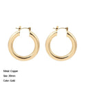 Classic Stainless Steel Ear Buckle Earrings for Women Trendy Gold Color. - Fashionontheboardwalk - Classic Stainless Steel Ear Buckle Earrings for Women Trendy Gold Color. - Fashionontheboardwalk -  - #tag1# 