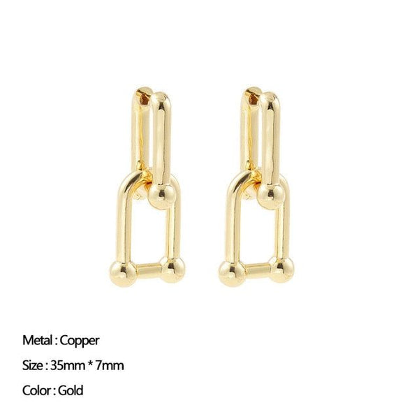 Classic Stainless Steel Ear Buckle Earrings for Women Trendy Gold Color. - Fashionontheboardwalk - Classic Stainless Steel Ear Buckle Earrings for Women Trendy Gold Color. - Fashionontheboardwalk -  - #tag1# 