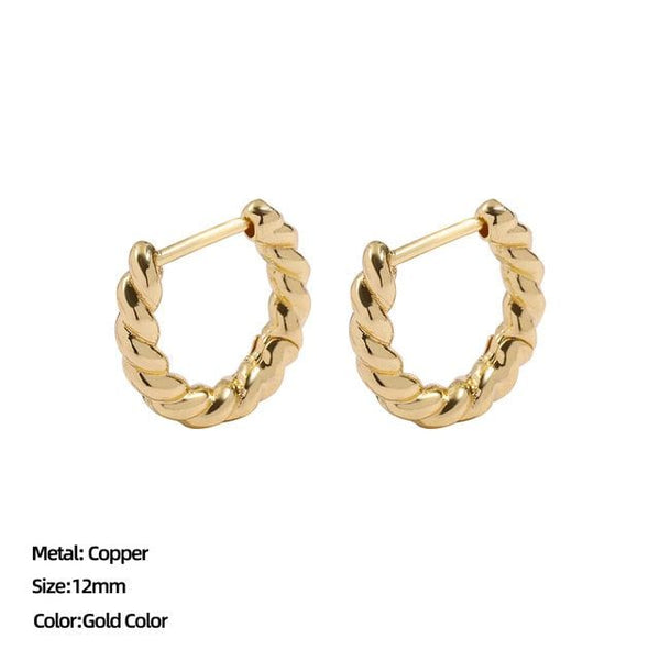 Classic Stainless Steel Ear Buckle Earrings for Women Trendy Gold Color. - Fashionontheboardwalk - Classic Stainless Steel Ear Buckle Earrings for Women Trendy Gold Color. - Fashionontheboardwalk -  - #tag1# 