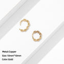 Classic Stainless Steel Ear Buckle Earrings for Women Trendy Gold Color. - Fashionontheboardwalk - Classic Stainless Steel Ear Buckle Earrings for Women Trendy Gold Color. - Fashionontheboardwalk -  - #tag1# 