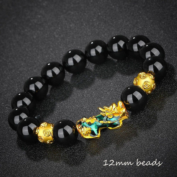 Feng Shui Obsidian Stone Beads Bracelet Men Women Unisex Wristband - Fashionontheboardwalk - Feng Shui Obsidian Stone Beads Bracelet Men Women Unisex Wristband - Fashionontheboardwalk -  - #tag1# 