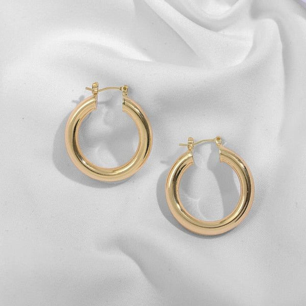 Gold Silver Color Stainless Steel Hoop Earrings for Women. - Fashionontheboardwalk - Gold Silver Color Stainless Steel Hoop Earrings for Women. - Fashionontheboardwalk -  - #tag1# 