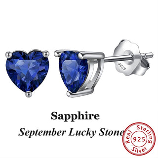Buy sep-sapphire-1 Women 925 Sterling Silver Birthstone Earrings