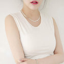 925 Sterling Silver Color Necklace  Men and Women