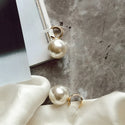 Women Oversized Pearl Drop Earrings Bohemian