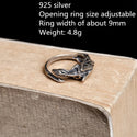 Dark Dream Night Workshop 925 Sterling Silver Chameleon Ring Lizard