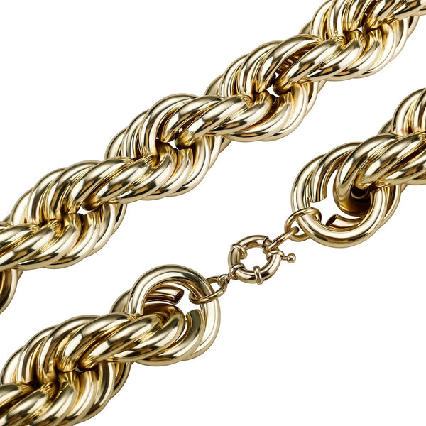 2022 New 30MM Rope Chain Stainless Steel Men's Luxury Necklace