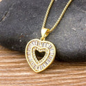 Heart Pendant For Women Charm Chain Necklace