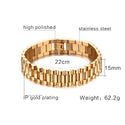 Men's Bracelet Gold-Color Chunky Chain