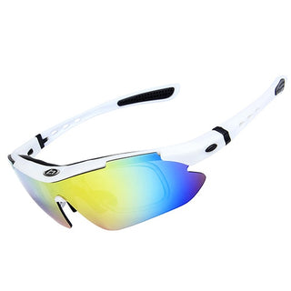 Buy white Men Polarized UV400 Cycling Sunglasses