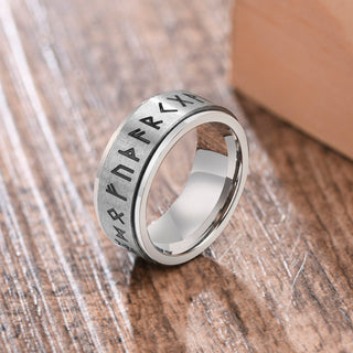 Buy 8mm-silver-viking Spinner Ring for Men Stress Release