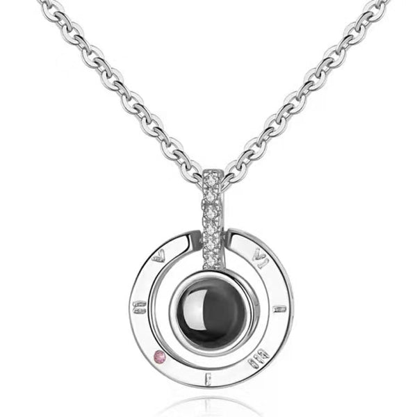 I Love You Stainless Steel Pendant Valentine Day Gift Necklaces For Women