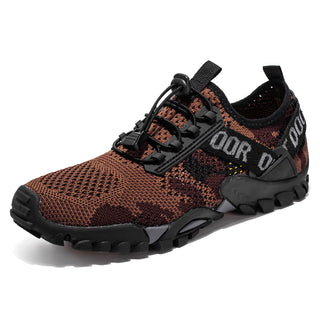 Buy camouflagebrown Breathable Shoes For Men Climbing Hiking