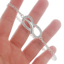 New Bracelet 925 Silver Clear CZ Charm Bracelet For Women