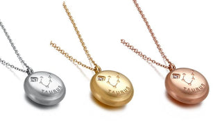 Buy silver 12 Constellation Necklace stainless Steel for Women.