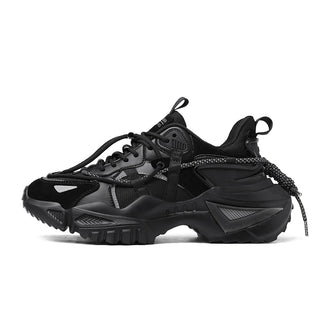 Buy black Men's Sneakers Shoes 2022 Summer High Elastic Running Shoes