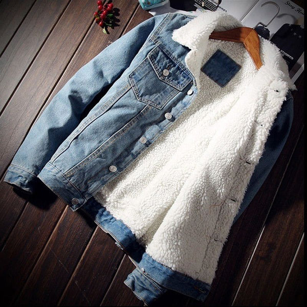 Men's Denim Jackets Fashion Fleece Thick Warm - Fashionontheboardwalk - Men's Denim Jackets Fashion Fleece Thick Warm - Fashionontheboardwalk -  - #tag1# 