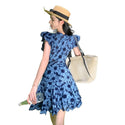 Women's French Stylish Small Daisy Crochet Hollow-out Cinched Slim Looking Dress