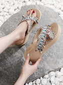 Women Thick-Soled Summer Fashionable Tassel Sandals