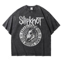 Men's Slipknot Heavy Metal Band Distressed T-shirt