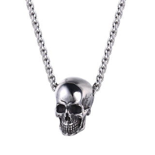 Buy stainless-steel Halloween Skull Necklace Pendant Skeleton for Men