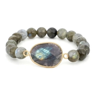 Buy bracelet Men Women Labradorite Necklace Natural Stone Pendant