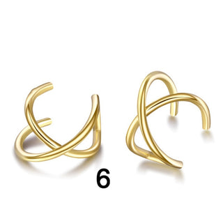 Buy no-10-gold-6-1pc 1-12pcs Gold Silver Viking Hair Braids Dreadlock Non-Piercing Ear Clips