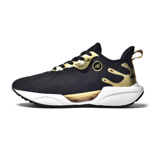 Buy 6637black-gold Men's Sneakers Shoes 2022 Summer High Elastic Running Shoes