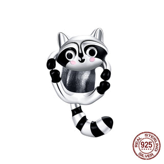 Buy ctc403 Women' 2023 925 Sterling Silver Cute Black Cat Suspend Animals Charm Beads Bracelet