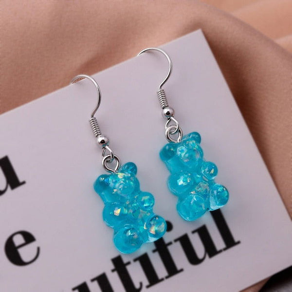 Sequins Resin Gummy Bear Dangle Earrings for Women - Fashionontheboardwalk - Sequins Resin Gummy Bear Dangle Earrings for Women - Fashionontheboardwalk -  - #tag1# 