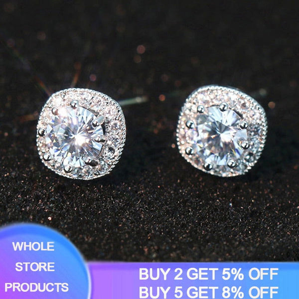 Silver Earrings Small CZ Zircon Stud Earrings For Women - Fashionontheboardwalk - Silver Earrings Small CZ Zircon Stud Earrings For Women - Fashionontheboardwalk -  - #tag1# 