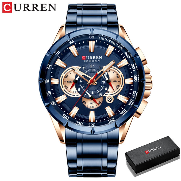 Luxury Casual Men's Watches Quartz Chronograph