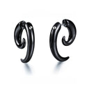 Small Black Punk Stud Earrings For Women Men 2022 New Fashion Zircon Earrings