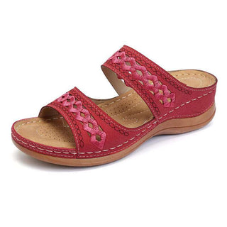 Buy red Women Sandals Fashion Wedges Shoes