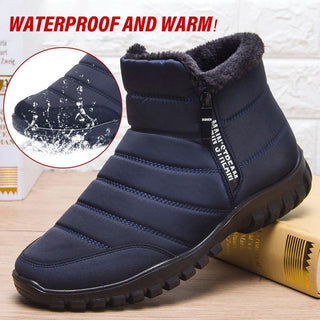 Buy blue 2022 Men and Women Waterproof Winter Boots