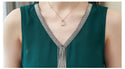 2022 v collar office lady chiffon blouse women shirts