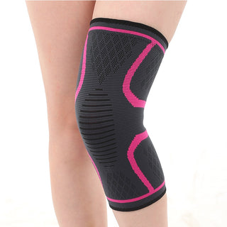 Buy rose-red 1PC Fitness Support Elastic Nylon Sport Compression Sleeve