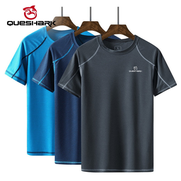 Men Quick Dry Short Sleeve Running T-Shirt Breathable Tops
