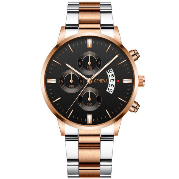 Men Watch Quartz Wristwatches Steel Saat Luxury
