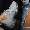 Womens Sneakers Trends 2023 Spring New Stretch Fabric Breathable Casual Vulcanized