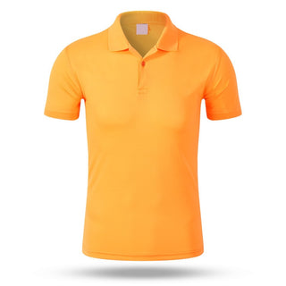 Buy orange 2022 Brand New Men's Polo Shirt Short Sleeve Loose Casual