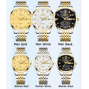 Couples Luxury Quartz Wristwatches,