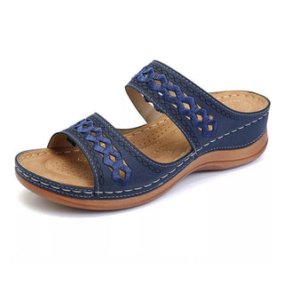 Buy navy-blue Women Sandals Fashion Wedges Shoes