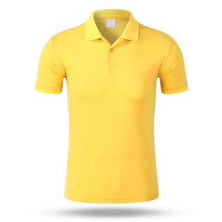 Buy yellow 2022 Brand New Men's Polo Shirt Short Sleeve Loose Casual