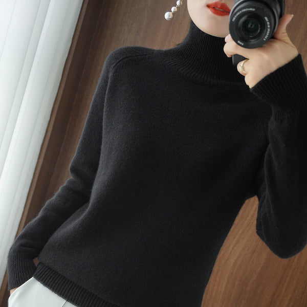 Women Turtleneck Pullover 2022 Cashmere Sweater
