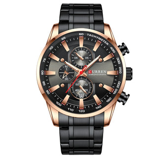 Buy rose-gold-black New Watches for Men Quartz Men’s Sport Waterproof
